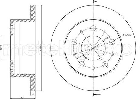 Cifam 800-732 - Спирачен диск vvparts.bg