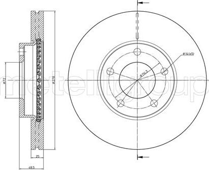 Cifam 800-729C - Спирачен диск vvparts.bg