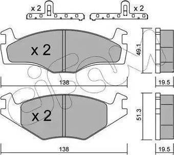 Lemförder 20617 03 - Комплект спирачно феродо, дискови спирачки vvparts.bg