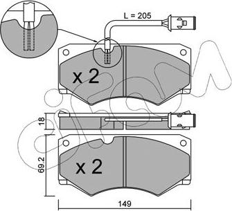 Ferodo FCV516 - Комплект спирачно феродо, дискови спирачки vvparts.bg