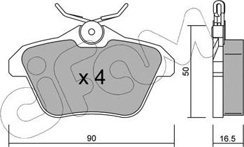 Cifam 822-113-0 - Комплект спирачно феродо, дискови спирачки vvparts.bg