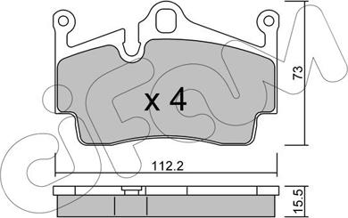 Cifam 822-894-0 - Комплект спирачно феродо, дискови спирачки vvparts.bg