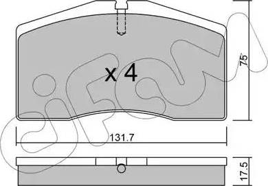 Cifam 822-890-0 - Комплект спирачно феродо, дискови спирачки vvparts.bg