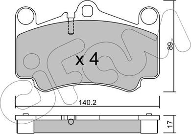 Cifam 822-893-0 - Комплект спирачно феродо, дискови спирачки vvparts.bg