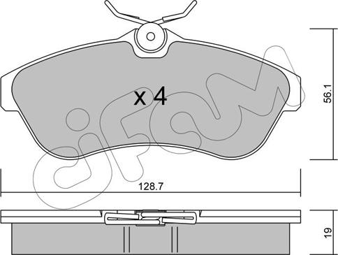 BENDIX 573084X - Комплект спирачно феродо, дискови спирачки vvparts.bg