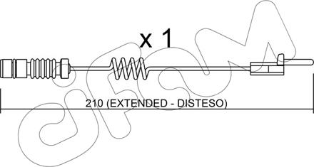 Cifam SU.099 - Предупредителен контактен сензор, износване на накладките vvparts.bg