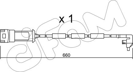 Cifam SU.090 - Предупредителен контактен сензор, износване на накладките vvparts.bg