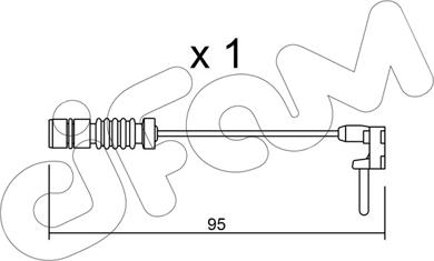 Cifam SU.011 - Предупредителен контактен сензор, износване на накладките vvparts.bg
