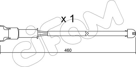 Cifam SU.088 - Предупредителен контактен сензор, износване на накладките vvparts.bg