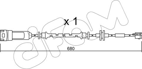 Cifam SU.145 - Предупредителен контактен сензор, износване на накладките vvparts.bg