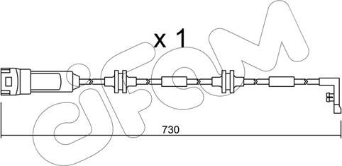 Cifam SU.143 - Предупредителен контактен сензор, износване на накладките vvparts.bg