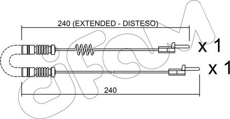 Cifam SU.109K - Предупредителен контактен сензор, износване на накладките vvparts.bg