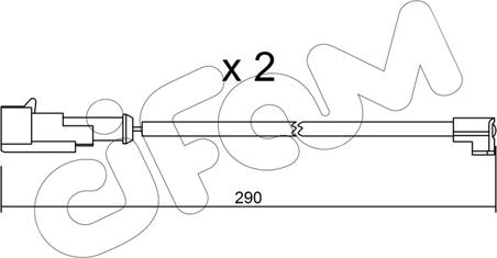 Cifam SU.100K - Предупредителен контактен сензор, износване на накладките vvparts.bg