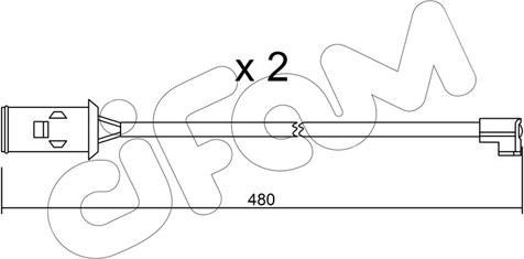 Cifam SU.101K - Предупредителен контактен сензор, износване на накладките vvparts.bg