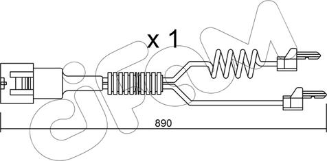 Cifam SU.103 - Предупредителен контактен сензор, износване на накладките vvparts.bg
