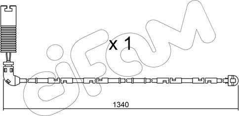 Cifam SU.113 - Предупредителен контактен сензор, износване на накладките vvparts.bg