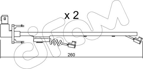 Cifam SU.184K - Предупредителен контактен сензор, износване на накладките vvparts.bg
