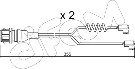 Cifam SU.181K - Предупредителен контактен сензор, износване на накладките vvparts.bg