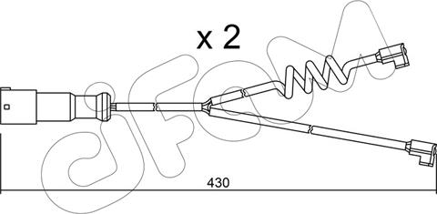 Cifam SU.187K - Предупредителен контактен сензор, износване на накладките vvparts.bg