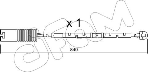 Cifam SU.123 - Предупредителен контактен сензор, износване на накладките vvparts.bg