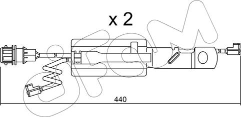 Cifam SU.179K - Предупредителен контактен сензор, износване на накладките vvparts.bg