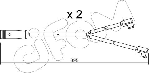 Cifam SU.174K - Предупредителен контактен сензор, износване на накладките vvparts.bg