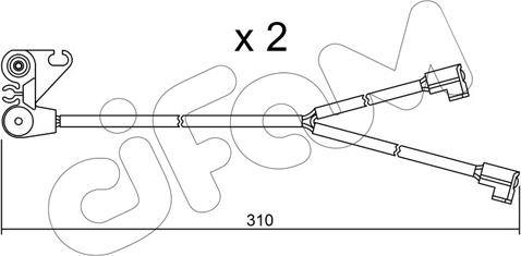 Cifam SU.170K - Предупредителен контактен сензор, износване на накладките vvparts.bg