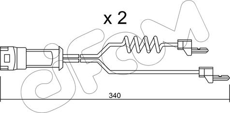 Cifam SU.172K - Предупредителен контактен сензор, износване на накладките vvparts.bg