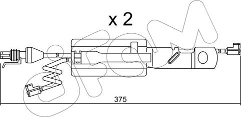 Cifam SU.177K - Предупредителен контактен сензор, износване на накладките vvparts.bg
