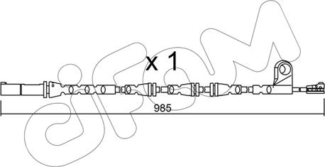 Cifam SU.309 - Предупредителен контактен сензор, износване на накладките vvparts.bg