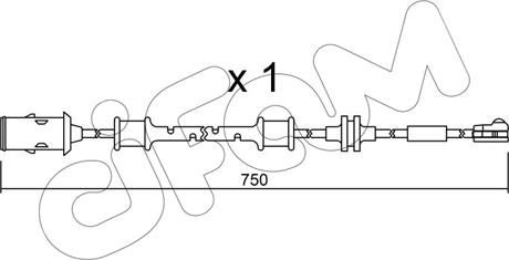 Cifam SU.319 - Предупредителен контактен сензор, износване на накладките vvparts.bg