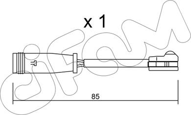 Cifam SU.314 - Предупредителен контактен сензор, износване на накладките vvparts.bg