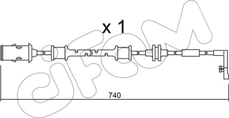 Cifam SU.318 - Предупредителен контактен сензор, износване на накладките vvparts.bg