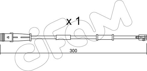 Cifam SU.320 - Предупредителен контактен сензор, износване на накладките vvparts.bg