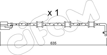 Cifam SU.323 - Предупредителен контактен сензор, износване на накладките vvparts.bg