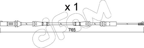 Cifam SU.372 - Предупредителен контактен сензор, износване на накладките vvparts.bg