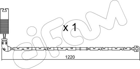 Cifam SU.296 - Предупредителен контактен сензор, износване на накладките vvparts.bg