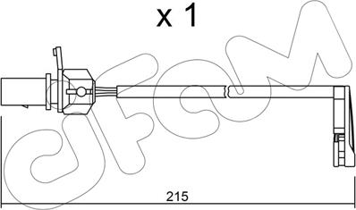Cifam SU.291 - Предупредителен контактен сензор, износване на накладките vvparts.bg