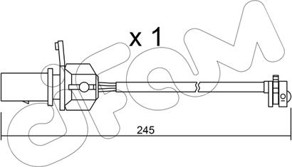 Cifam SU.247 - Предупредителен контактен сензор, износване на накладките vvparts.bg