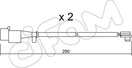 Cifam SU.260K - Предупредителен контактен сензор, износване на накладките vvparts.bg