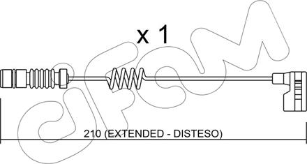 Cifam SU.209 - Предупредителен контактен сензор, износване на накладките vvparts.bg