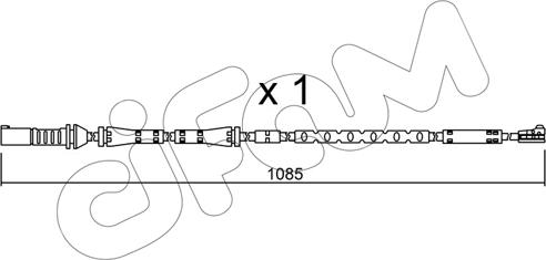 Cifam SU.284 - Предупредителен контактен сензор, износване на накладките vvparts.bg