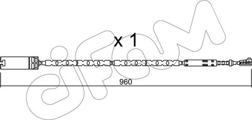 Cifam SU.281 - Предупредителен контактен сензор, износване на накладките vvparts.bg