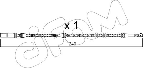 Cifam SU.288 - Предупредителен контактен сензор, износване на накладките vvparts.bg