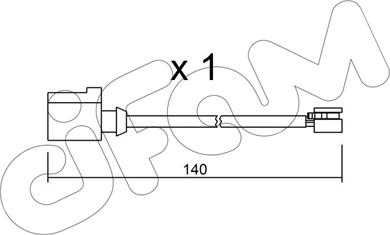 Cifam SU.274 - Предупредителен контактен сензор, износване на накладките vvparts.bg