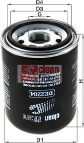 Clean Filters DE2204 - Пълнител-изсушител на въздуха, пневматична система vvparts.bg