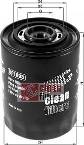 Clean Filters DF1898 - Маслен филтър vvparts.bg