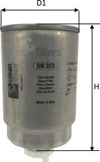 Clean Filters DN 323 - Горивен филтър vvparts.bg