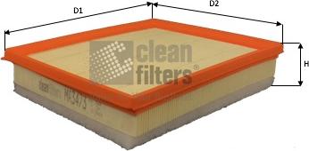 Clean Filters MA3473 - Въздушен филтър vvparts.bg