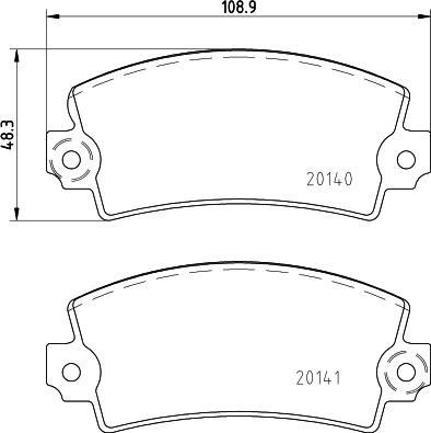 Cobreq N-402 - Комплект спирачно феродо, дискови спирачки vvparts.bg